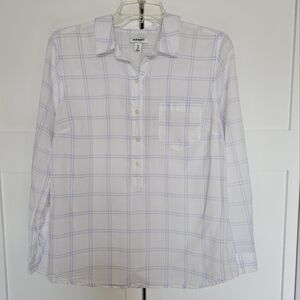 Old Navy pullover plaid top size M